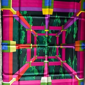 Hermes Paris 100% Silk Scarf A.M. Casandre